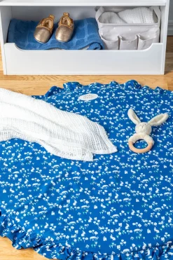 Petite Chérie Legetæppe Flæser Ø80, Deep Blue