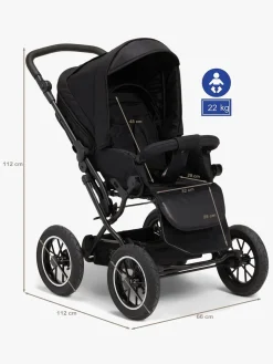 Petite Chérie Solide+ Klapvogn inkl. Babylift, Dark Grey/Grey Melange