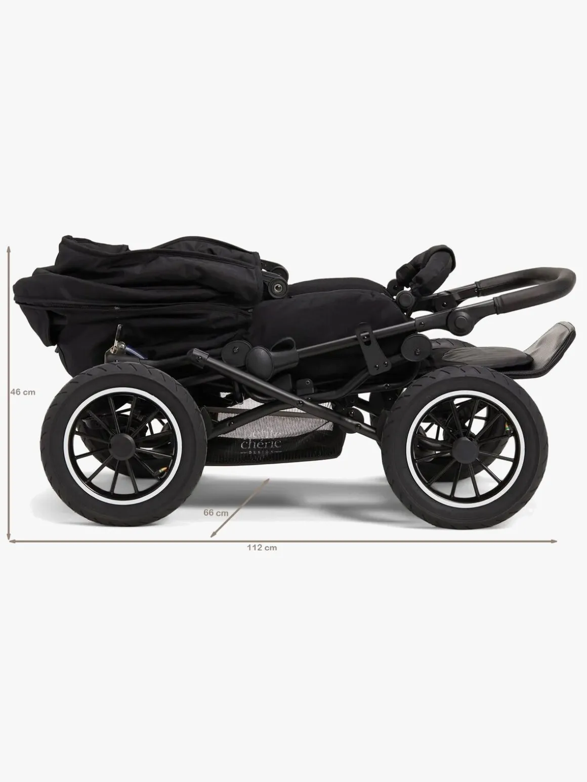 Petite Chérie Solide+ Kombivogn, Desert Taupe/Black