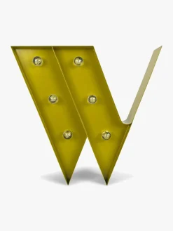 Petite Déco Bogstavlampe W, Guld