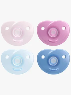 Philips Avent Soothie Sut 0-6 mdr., Lyserød/Blå