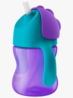 Philips Avent Sugerørskop m. Håndtag 200ml, Lilla/Turkis