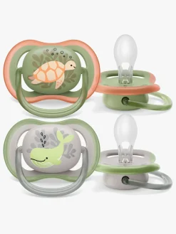 Philips Avent Ultra Air Deco Sut 2-Pak 6-18m, Grøn/Grå
