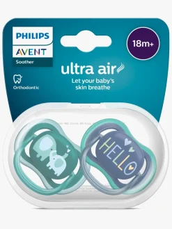 Philips Avent Ultra Air Deco Sut 2-Pak 18+m, Grøn/Blå