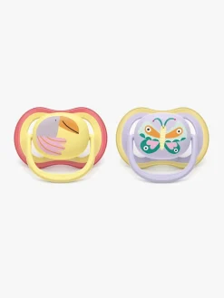 Philips Avent Ultra Air Sut 0-6m 2-pak, Lyselilla/lysegul