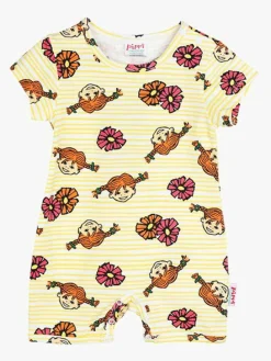 Pippi Langstrømpe Heldragt Blomster, Gul