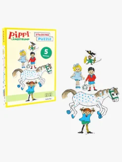 Pippi Langstrømpe Stablepuslespil 5-i-1