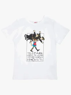 Pippi Langstrømpe  Stærk T-shirt, Hvid