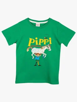 Pippi Langstrømpe T-shirt, Grøn