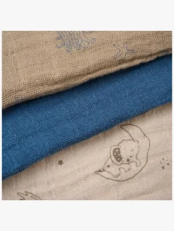 Pippi Tæpper/ Stofbleer i Musselin 6-Pak, China Blue