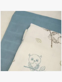 Pippi Tæpper/ Stofbleer i Musselin 3-Pak, Metal Mint