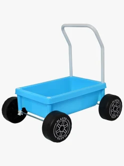 Plasto Gåvogn med Lydsvag Hjul, Turkis