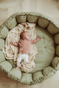 Play&Go Organic Bloom Legetæppe, Meadow Green