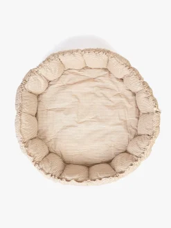 Play&Go Organic Bloom Legetæppe, Stripes Blue