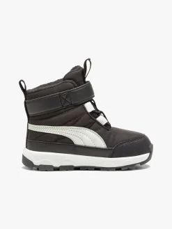 Puma Evolve Puretex AC Inf Vinterstøvler, Black/Ash Grey/White