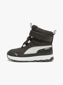 Puma Evolve Puretex AC Inf Vinterstøvler, Black/Ash Grey/White