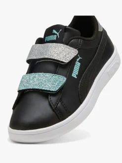 Puma Smash 3.0 Glitter Velcro V PS Sneakers, Sort