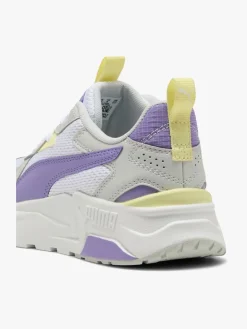 Puma Trinity Lite Jr Sneakers, White/Lavender Alert/Glacial Gray