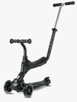 QPlay Sema Pro 5-in-1 Trehjulet Løbehjul, Sort