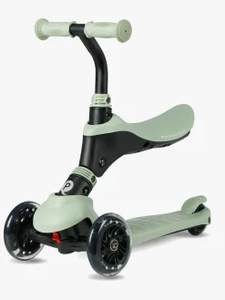 QPlay Sema Pro 5-in-1 Trehjulet Løbehjul, Grøn