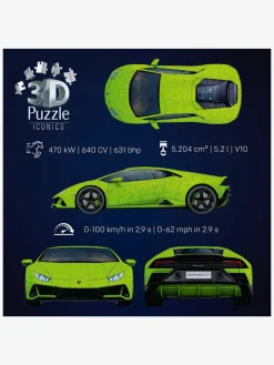 Ravensburger Iconics 3D-puslespil Lamborghini Huracán EVO-Verde 158 Brikker