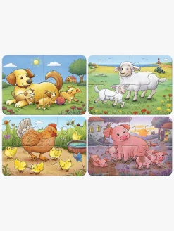 Ravensburger My First Puzzles Puslespil Bondegårdsdyr 4-i-1