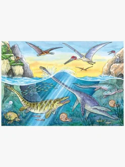 Ravensburger Puslespil Dinosaurusser på Land & i Vand 2x24 Brikker