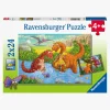 Ravensburger Puslespil Legende Dinosaur 2x24 Brikker