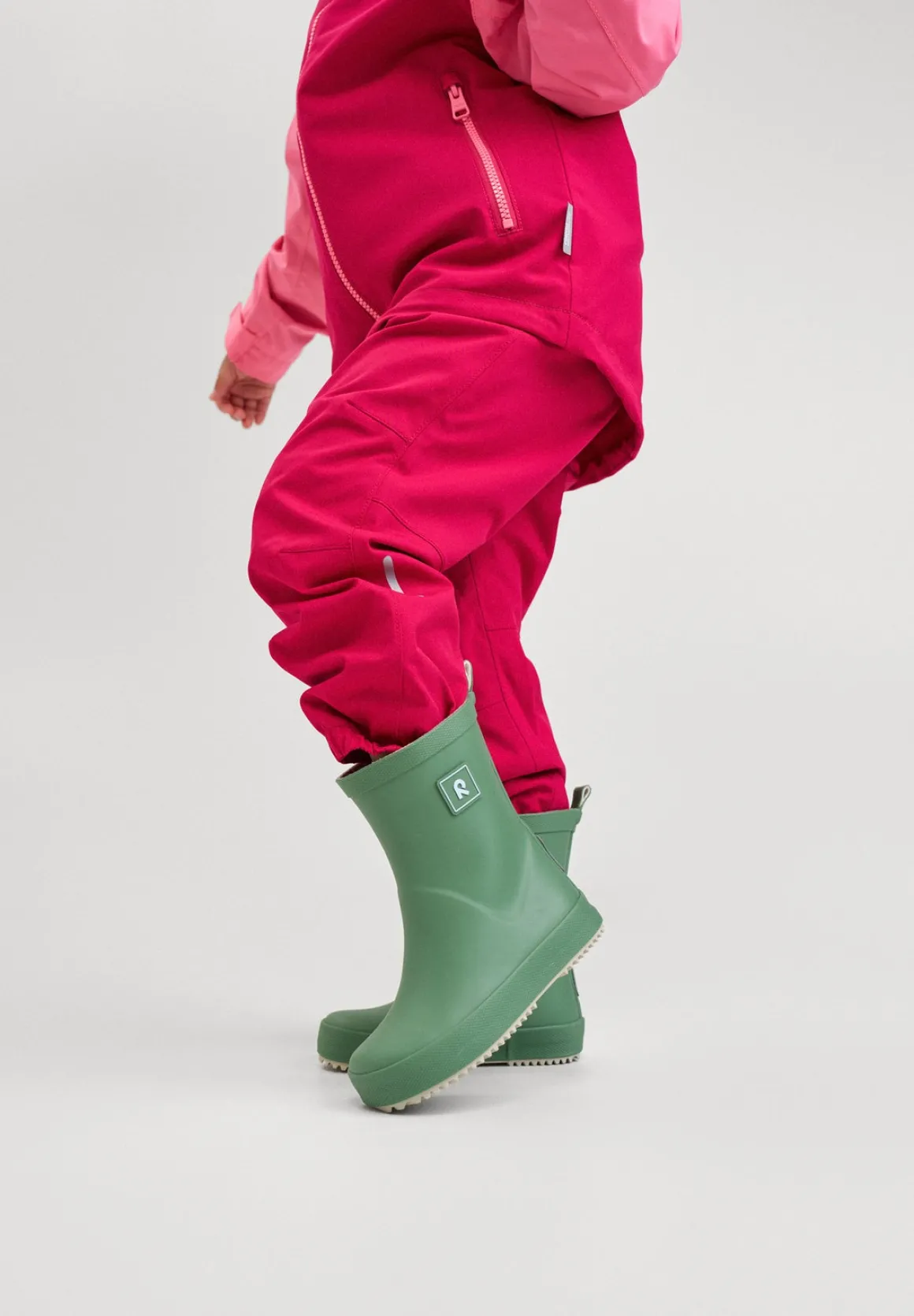 Reima Ankka Barefoot Gummistøvler, Green Clay