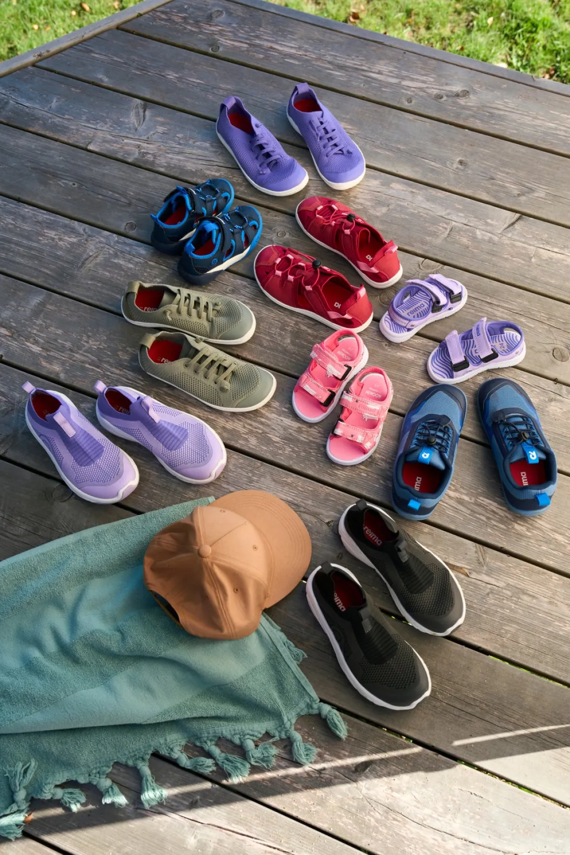 Reima Valoa Barefoot Sandaler, Greyish Green