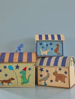 Rice Opbevaringskurve Festdyr 3-i-1, Blå