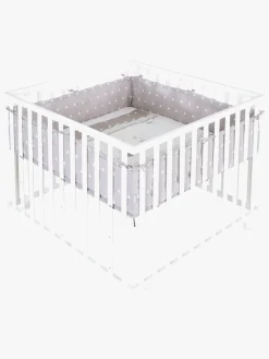 Roba Kravlegård med Hjul & Sengehest, Indian Bears White