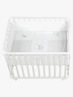 Roba Kravlegård med Hjul, Fox & Bunny White