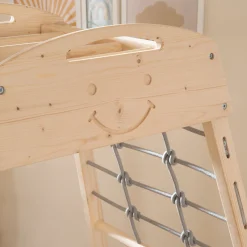 Roba Montessori Indendørs Legetårn med Gynge, Natural/Grey