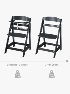 Roba Sit Up Flex Grow-Along Højstol, Black