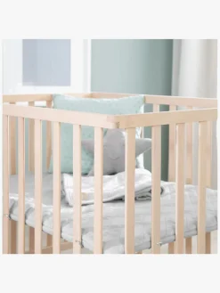 Roba Style Kravlegård med Hjul, Wood & Grey