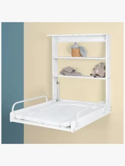 Roba Væghængt Puslebord & Puslepude, White