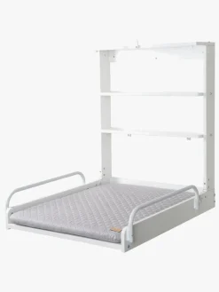 Roba Vægpuslebord inkl. Roba Style Puslepude, White/Grey