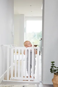 Safe & Care SafeGate Wood Pressure Fit Sikkerhedsgitter, Hvid