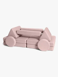 Shappy Play Bygbar Sofa 160x80 cm, Soft Pink