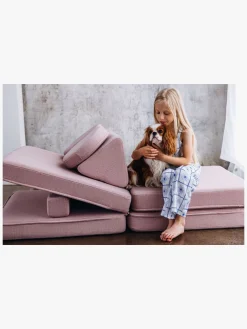 Shappy Play Bygbar Sofa 160x80 cm, Soft Pink