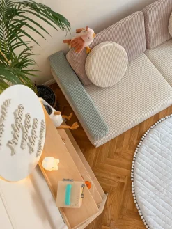 Shappy Play Bygbar Sofa 160x80 cm Kraftig Fløjl, Lollipop