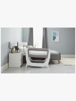 Shnuggle Air Bedside Crib, Dove Grey