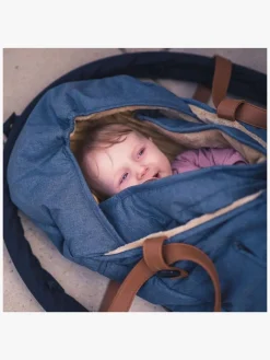 Sleepbag Mini Vinterkørepose, Grey Mélange/Brown