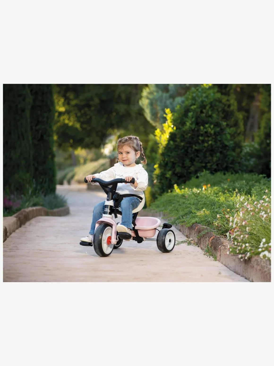 Smoby Baby Balade Trehjulet Cykel Plus, Pink