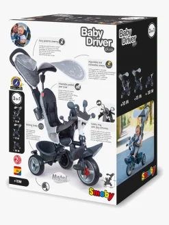 Smoby Trehjulet Cykel Baby Driver Plus, Grå