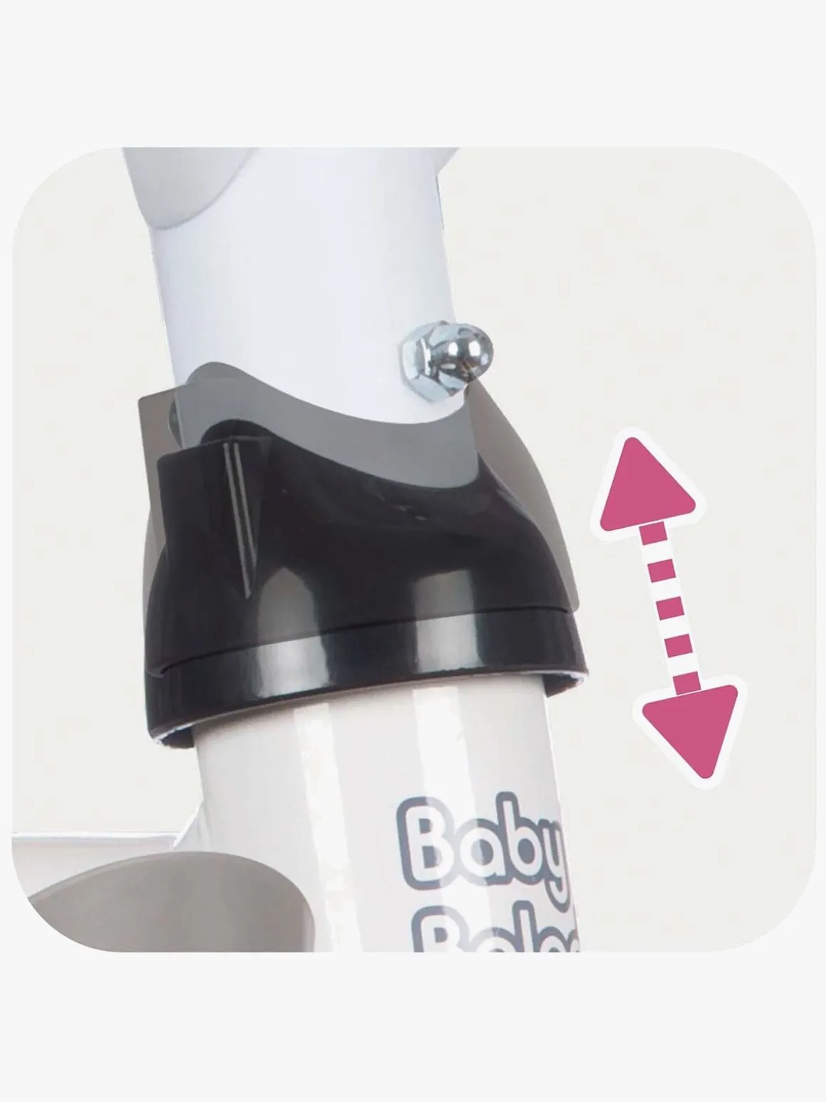 Smoby Trehjulet Cykel Baby Balade Plus, Lyserød