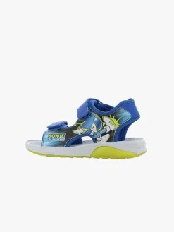 Sonic Blinkende Sandaler, Blue/Neon Yellow
