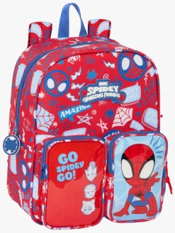 Spidey and His Amazing Friends Mini Rygsæk 6L, Rød/Lyseblå