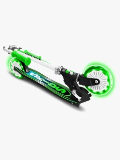 Stamp Sammenklappeligt Light-Up Løbehjul, Grøn/Sort